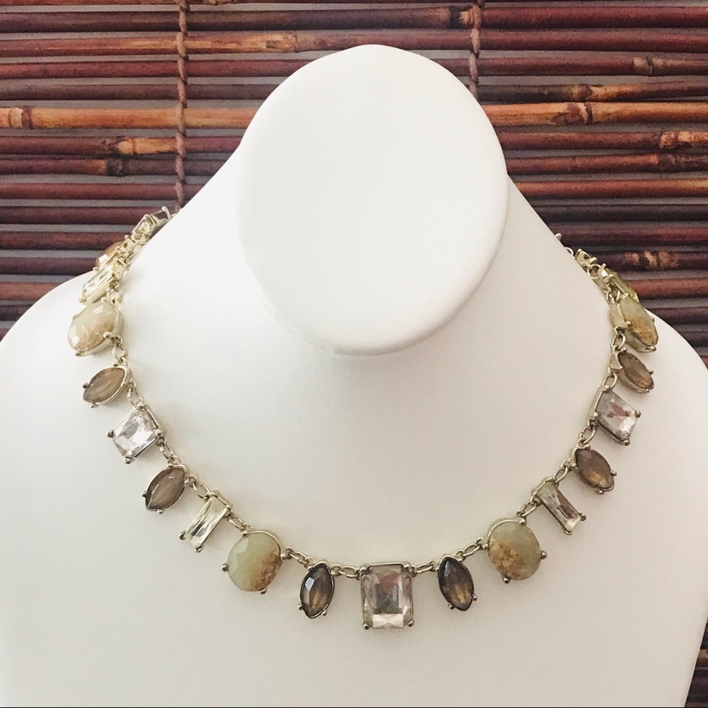 Loft Gold Tone Choker Style Necklace